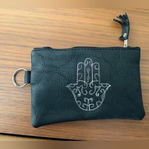 Hamsa Embroidered Moroccan Pouch
